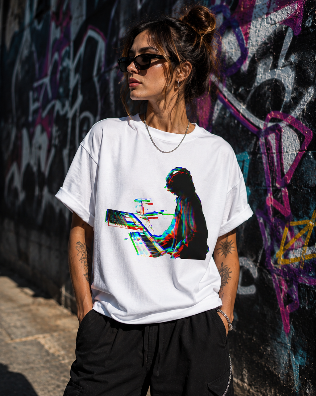 Signal Shift T-Shirt Glitch Music Producer Tee, Electronic Music Synth Shirt, Techno Rave Streetwear, DJ Festival Graphic Tee