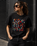Geometric Abstract T Shirt, Colorful Streetwear Graphic Tee, Modern Psychedelic Art Shirt, Unisex Festival T-Shirt