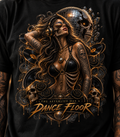 The Afterlife Has a Dance Floor | Gothic Disco Skull Graphic T-Shirt