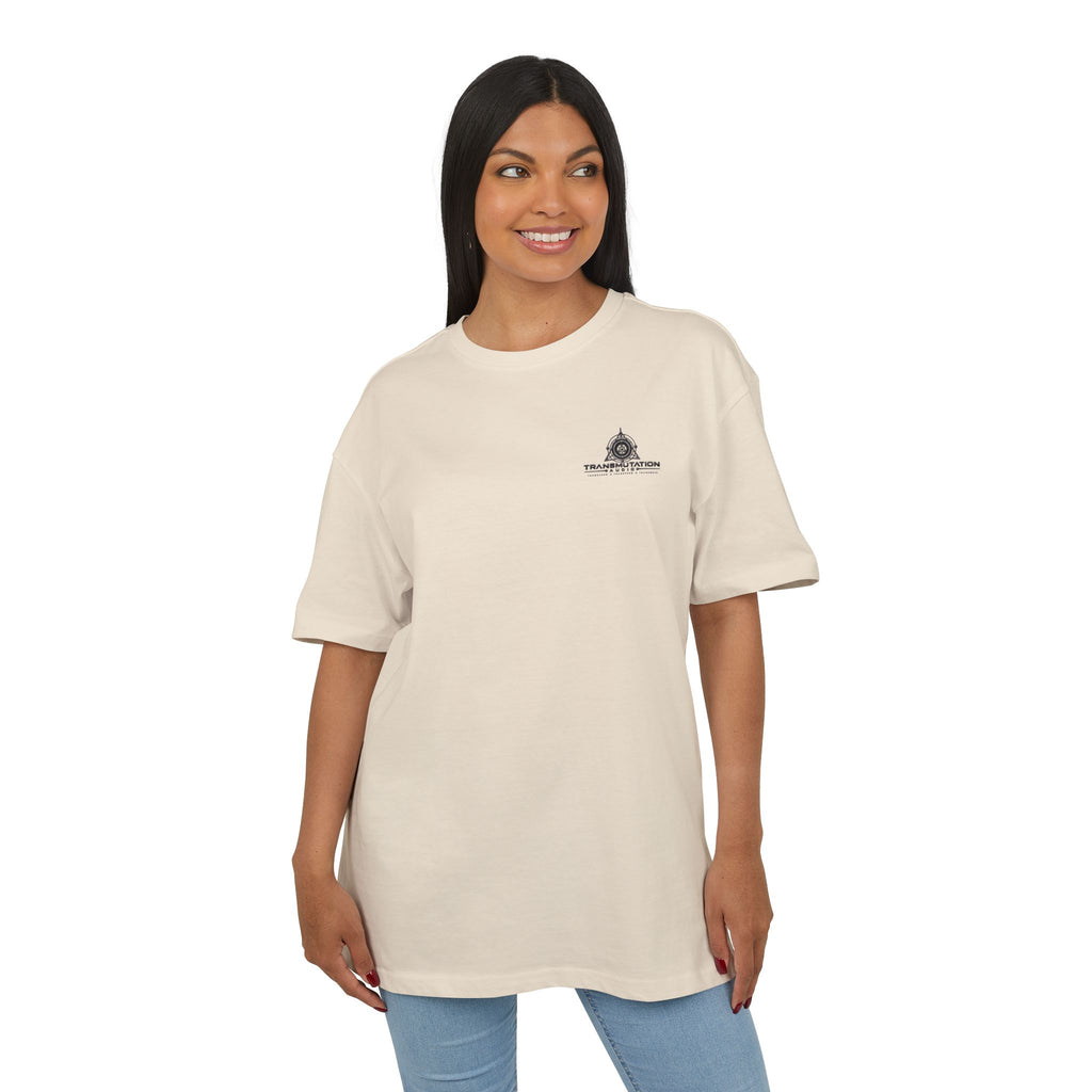 Oversized Tee — Small Chest Crest "Wilderness Explorer" Logo