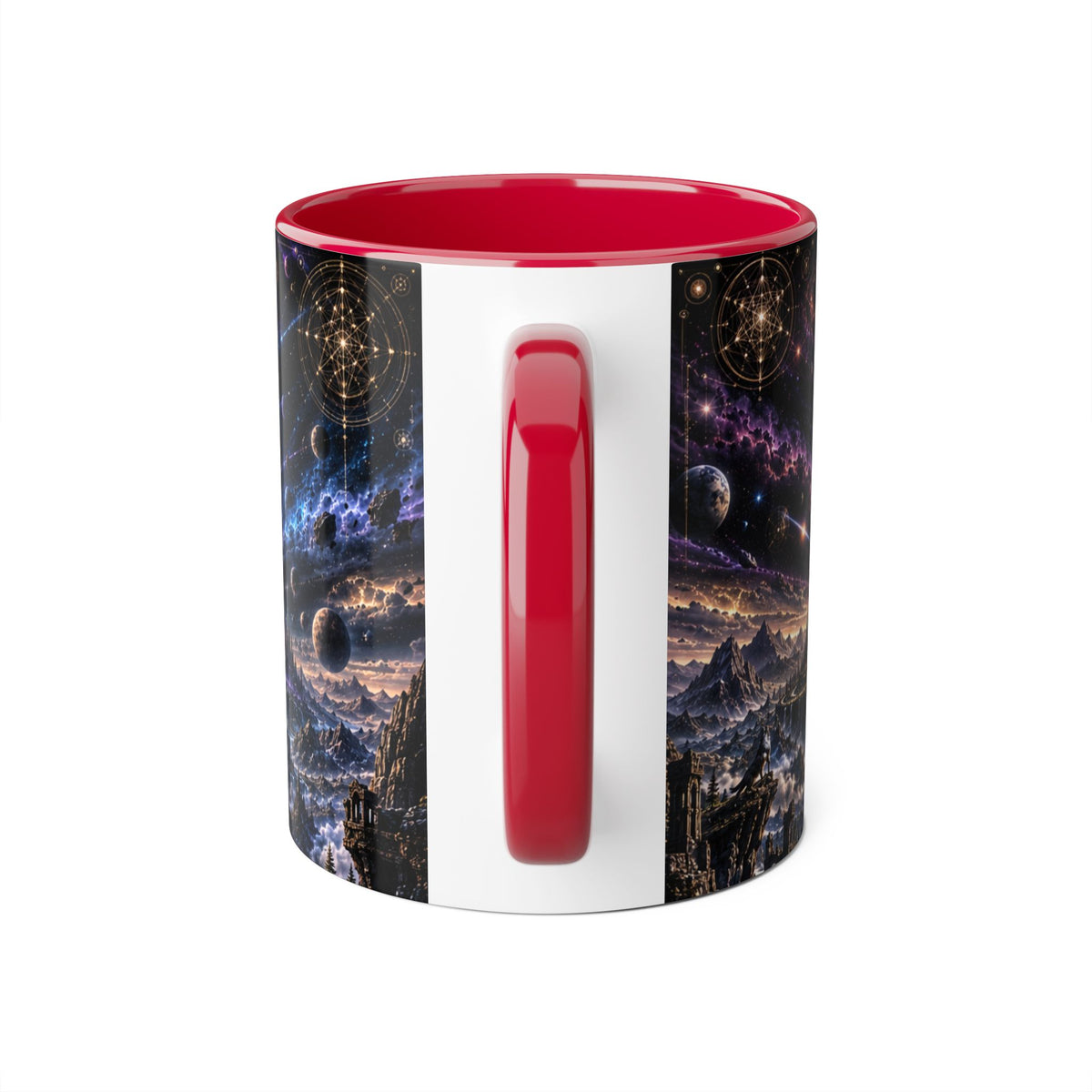 Transmutation Galaxy Coffee Mug — Psychedelic Cosmic Art 11oz Accent Mug