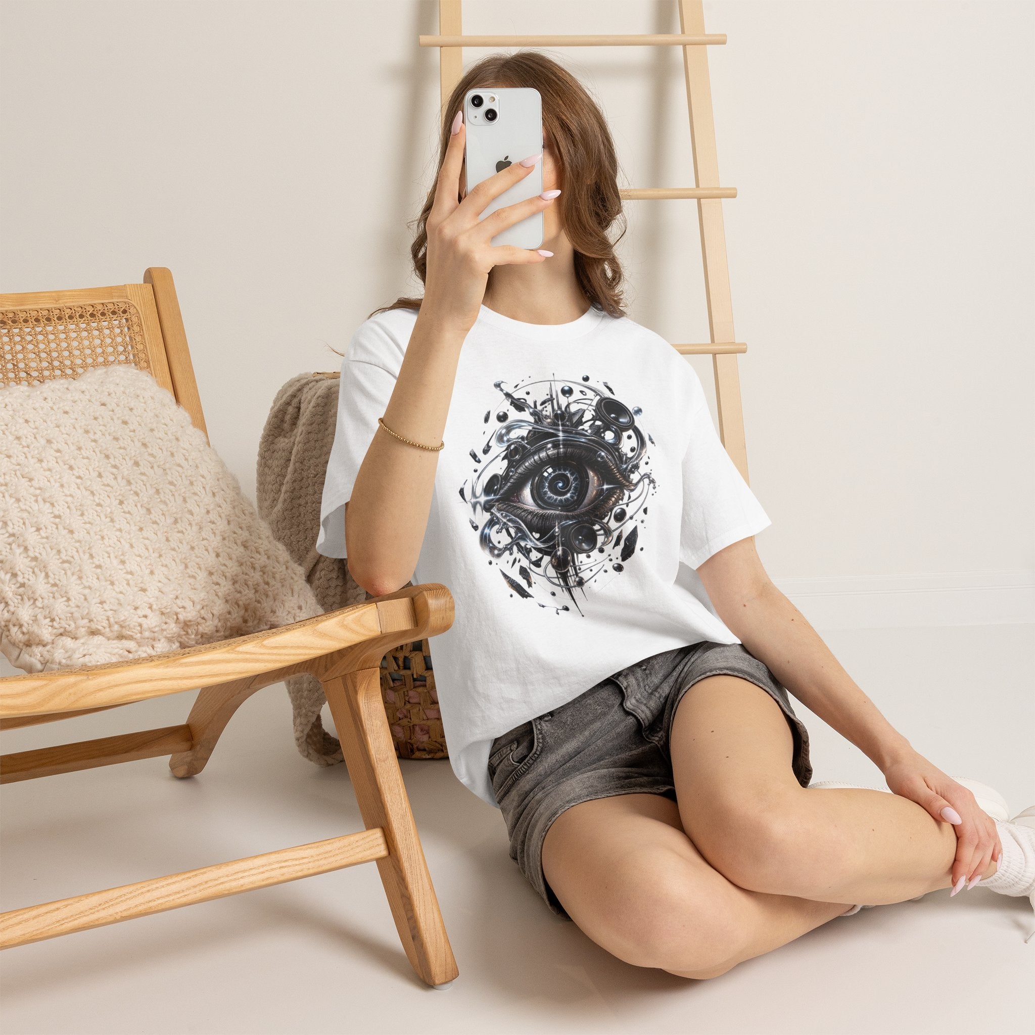 Mystic Eye Graphic Tee — Surreal All-Seeing Eye Art Shirt