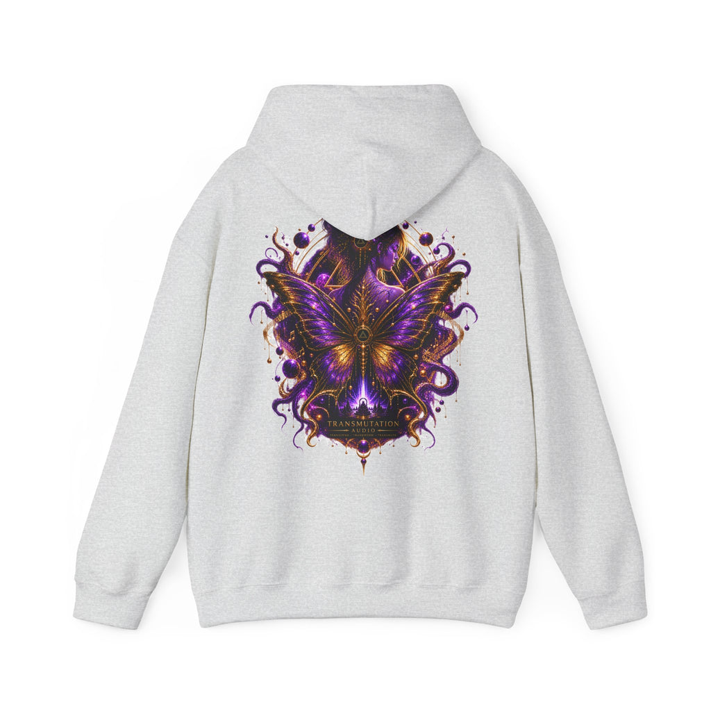 Butterfly Tranformation Hoodie — Purple Gothic Butterfly Backprint Sweatshirt
