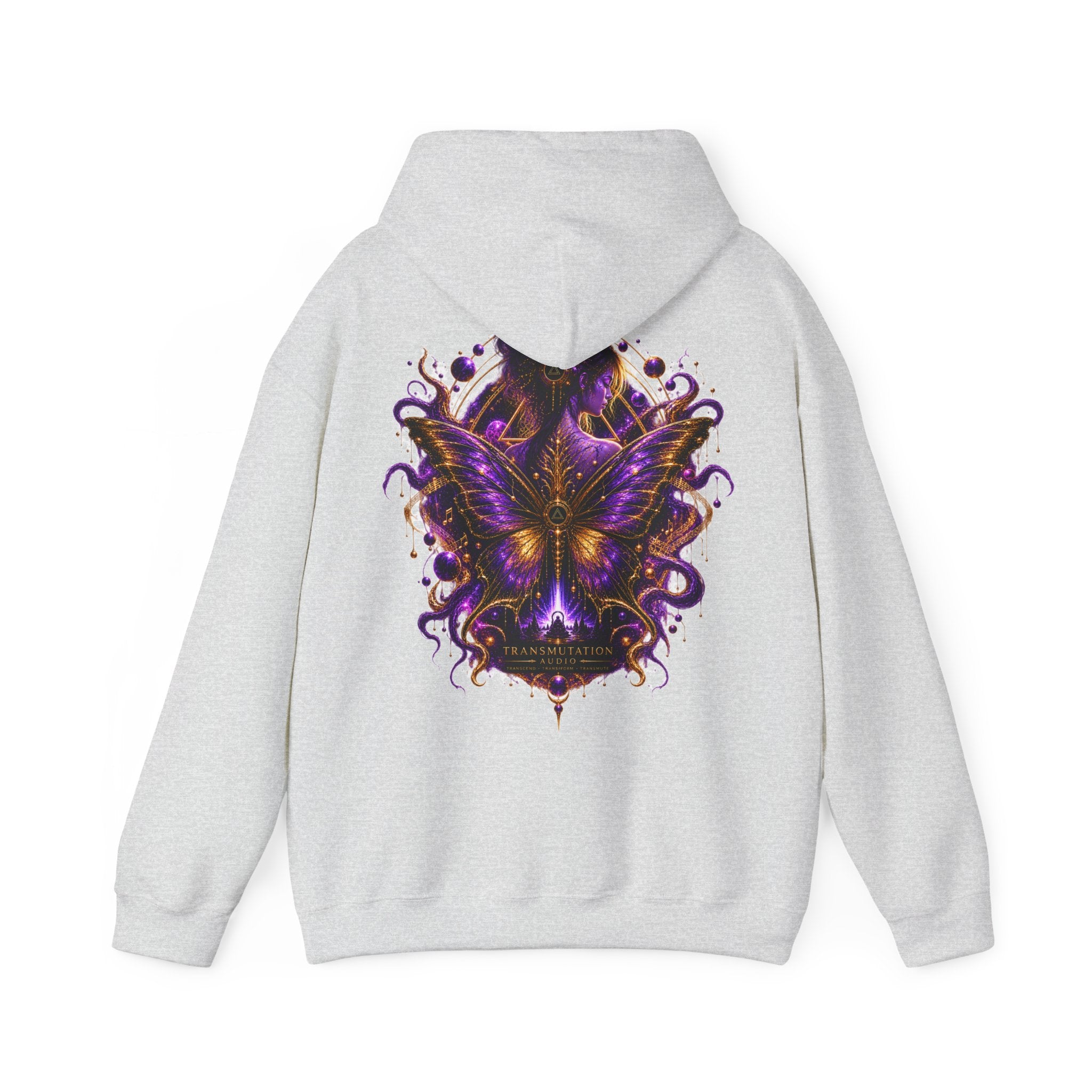 Butterfly Tranformation Hoodie — Purple Gothic Butterfly Backprint Sweatshirt