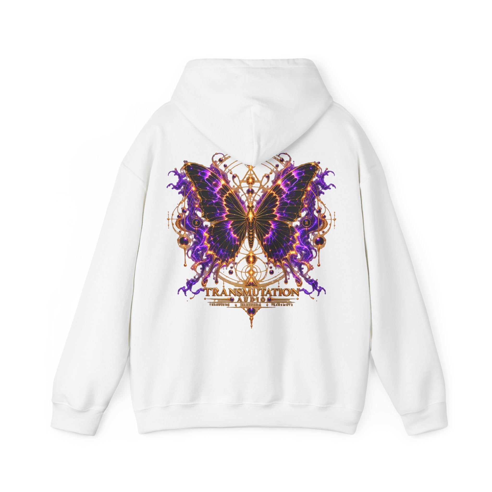 Butterfly Transformation Hoodie — Purple Gothic Metamorphosis Sweatshirt
