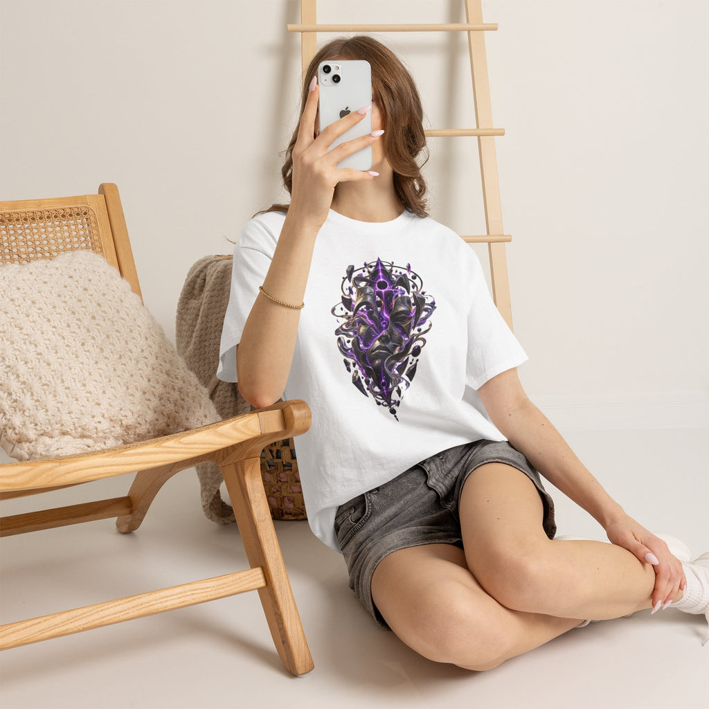Gothic Occult T Shirt  Dark Mystical Graphic Tee  Purple Psychedelic Alternative Shirt