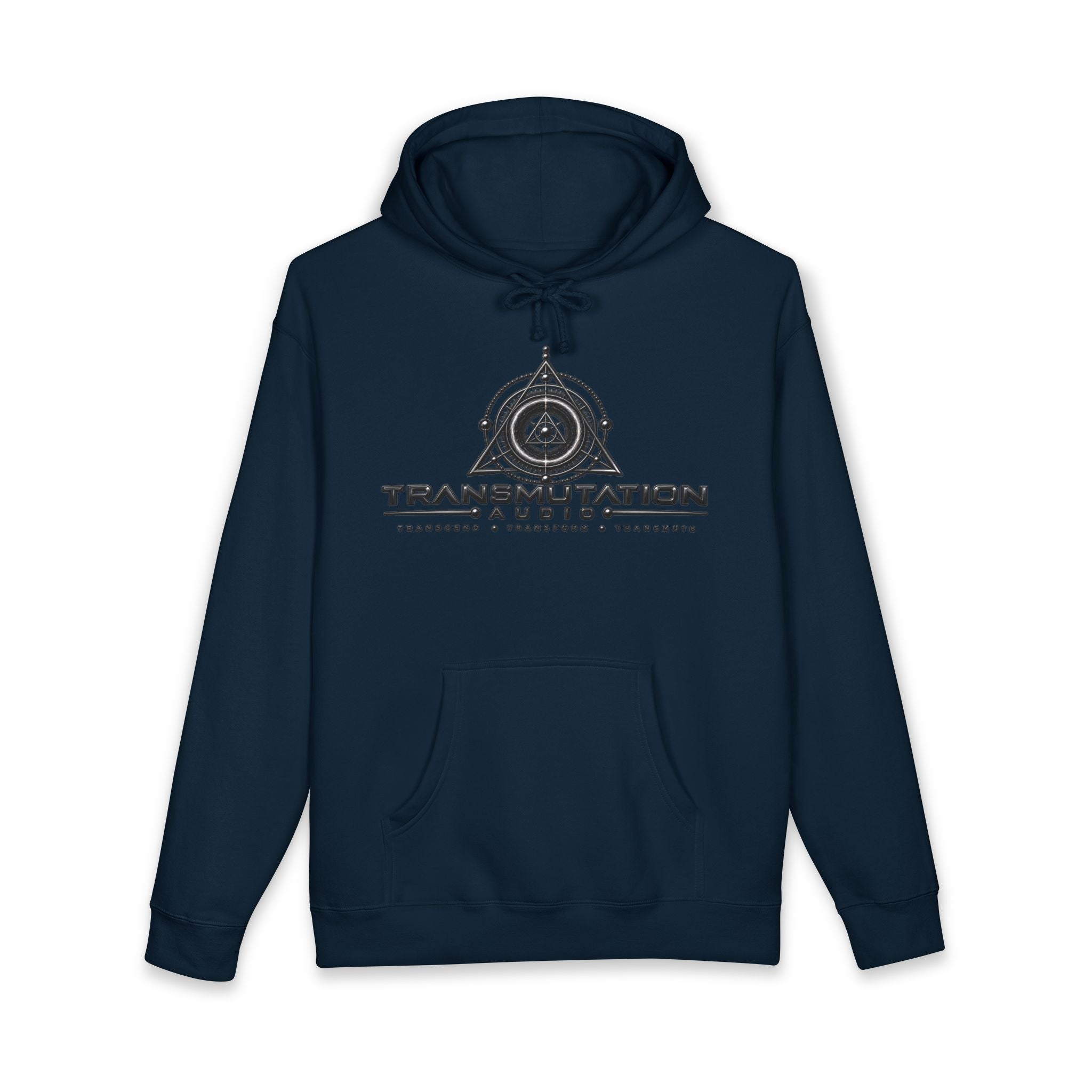 Transmutation Audio Logo Hoodie — Minimalist Music Brand Pullover