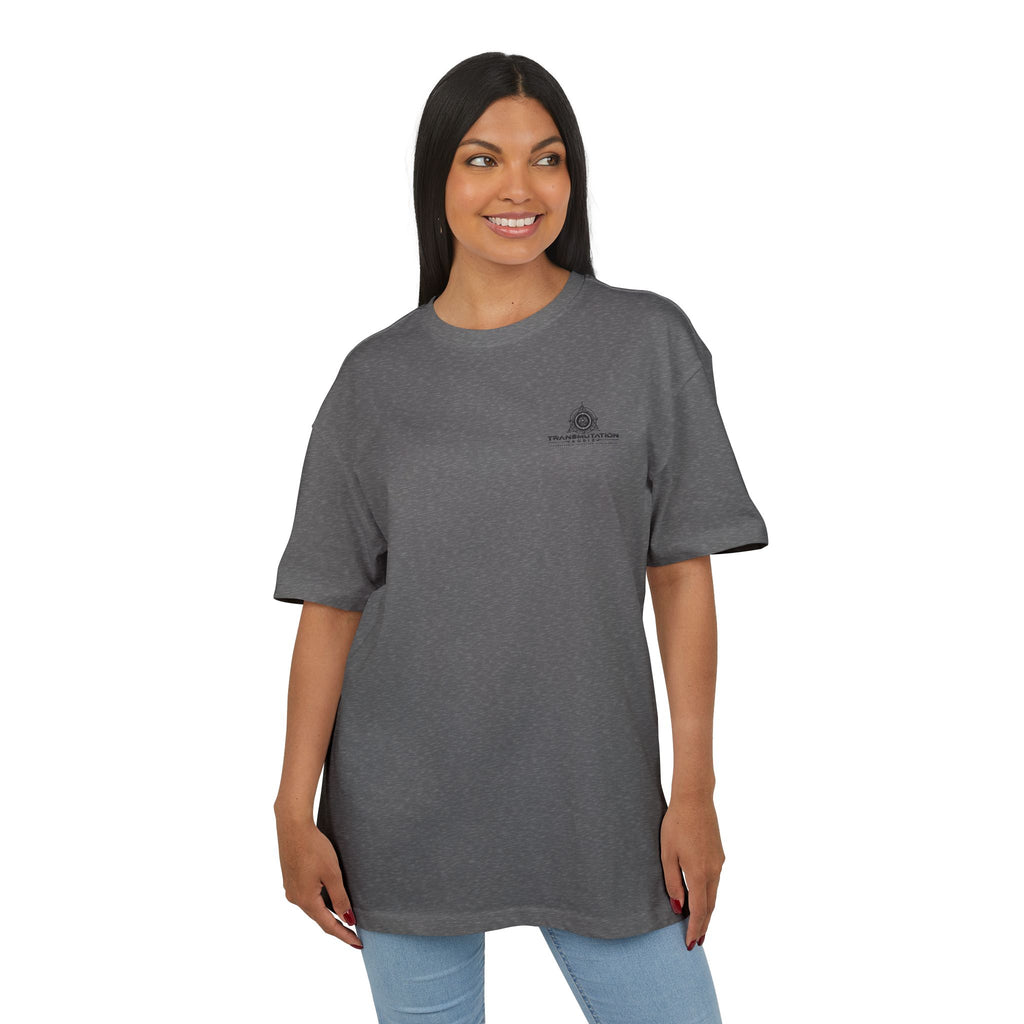Oversized Tee — Small Chest Crest "Wilderness Explorer" Logo