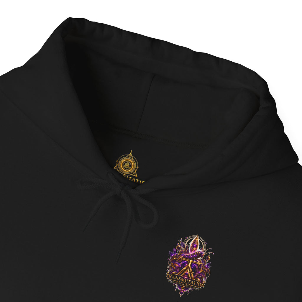Transmutation Butterfly Hoodie — Mystical Purple Butterfly Graphic Sweatshirt