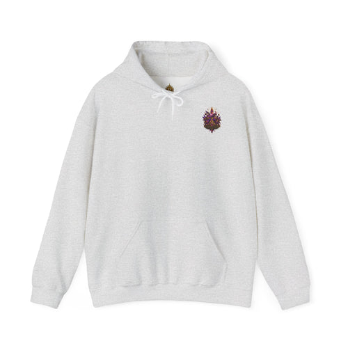 Butterfly Transformation Hoodie — Purple Gothic Metamorphosis Sweatshirt