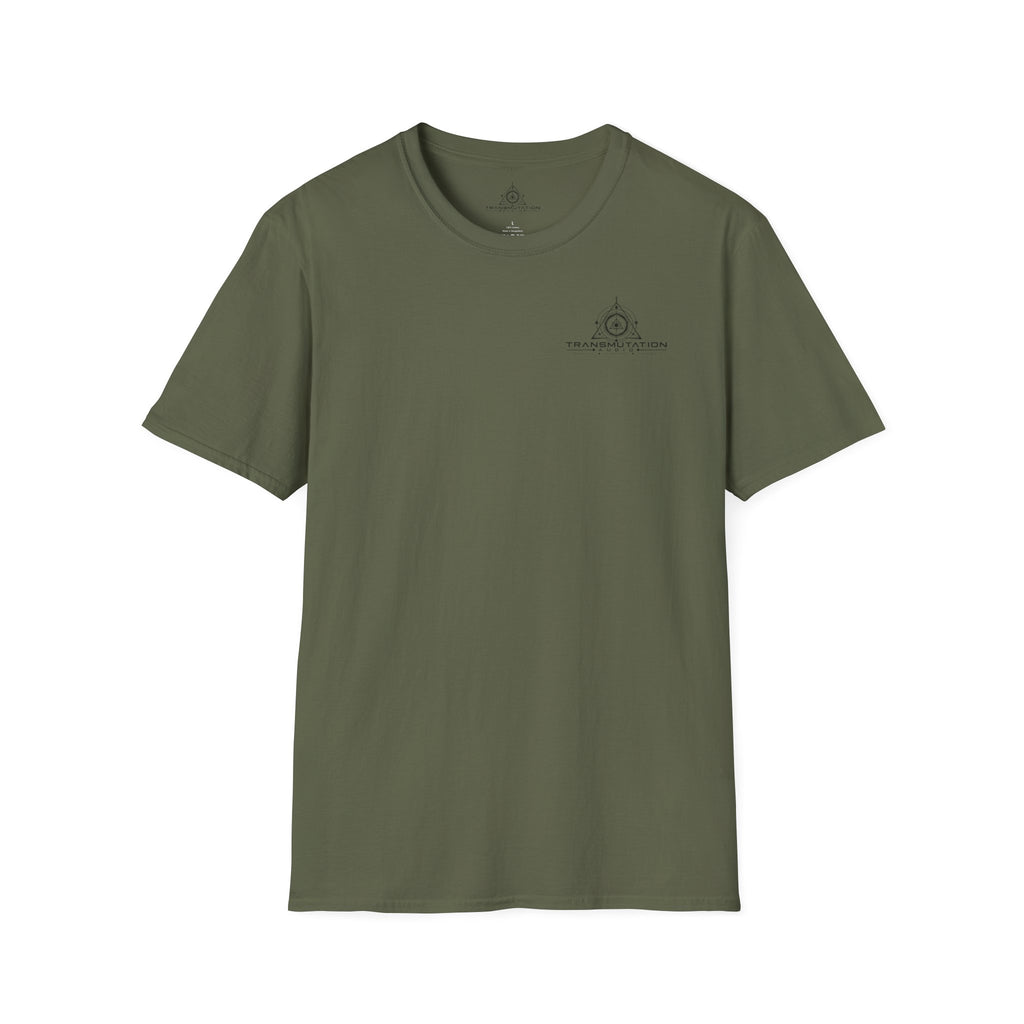 Transmutation Minimal Logo T-Shirt — Spiritual Geometry Tee