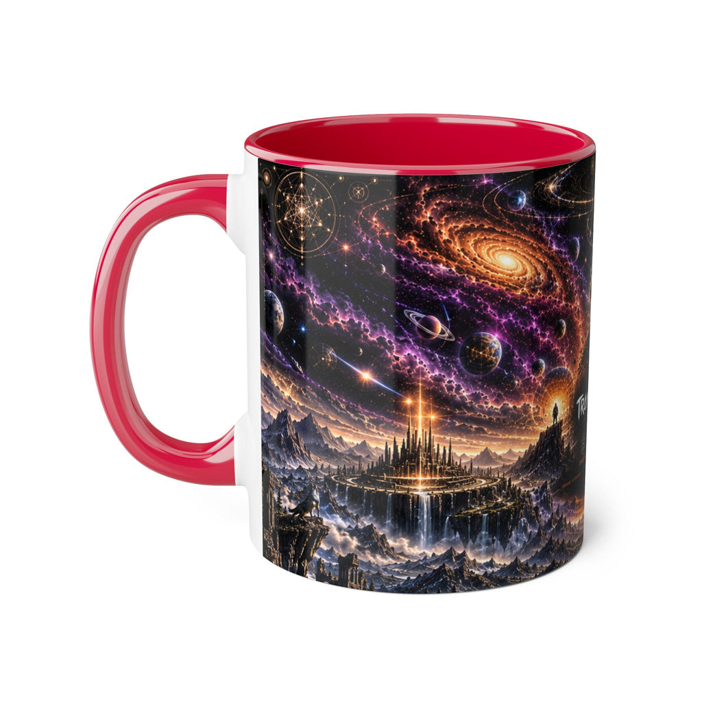 Transmutation Galaxy Coffee Mug — Psychedelic Cosmic Art 11oz Accent Mug