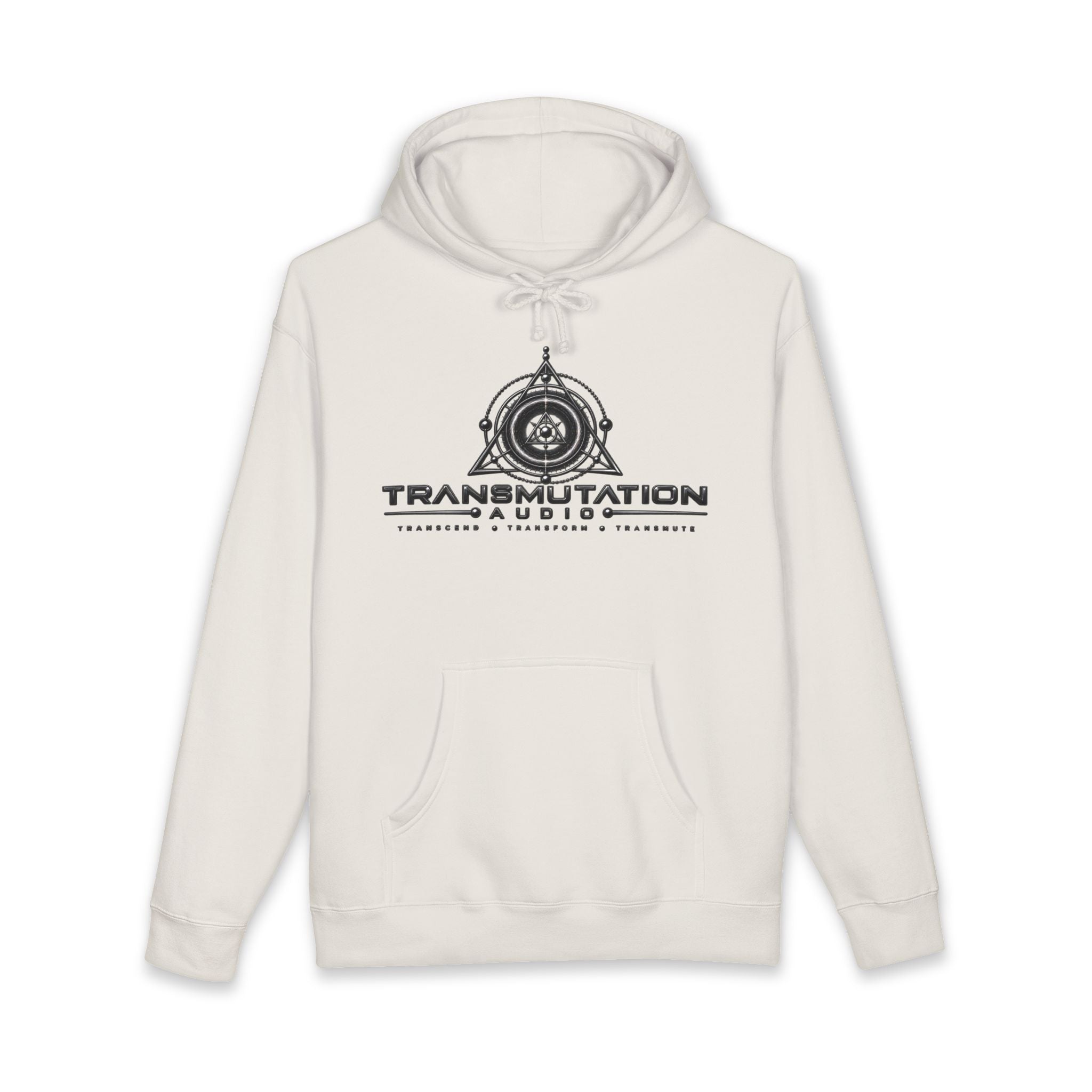Transmutation Audio Logo Hoodie — Minimalist Music Brand Pullover