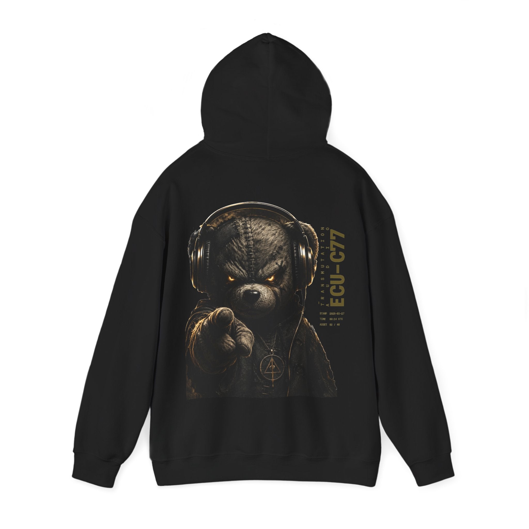 Hoodie - Tactical Teddy Pointing Graphic Pullover (‘We Collect’)