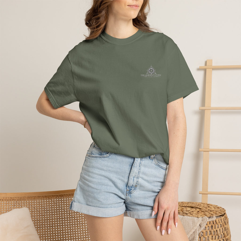 Minimal Compass Logo T-Shirt — Small Chest Graphic, Nautical Adventure Tee