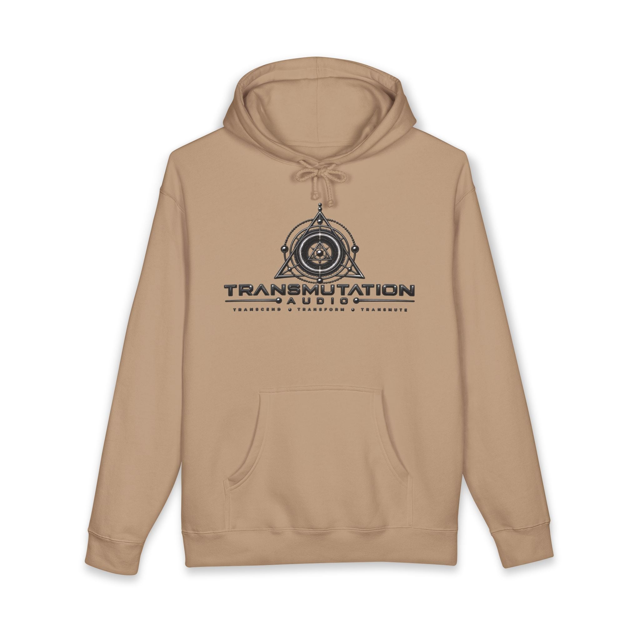 Transmutation Audio Logo Hoodie — Minimalist Music Brand Pullover