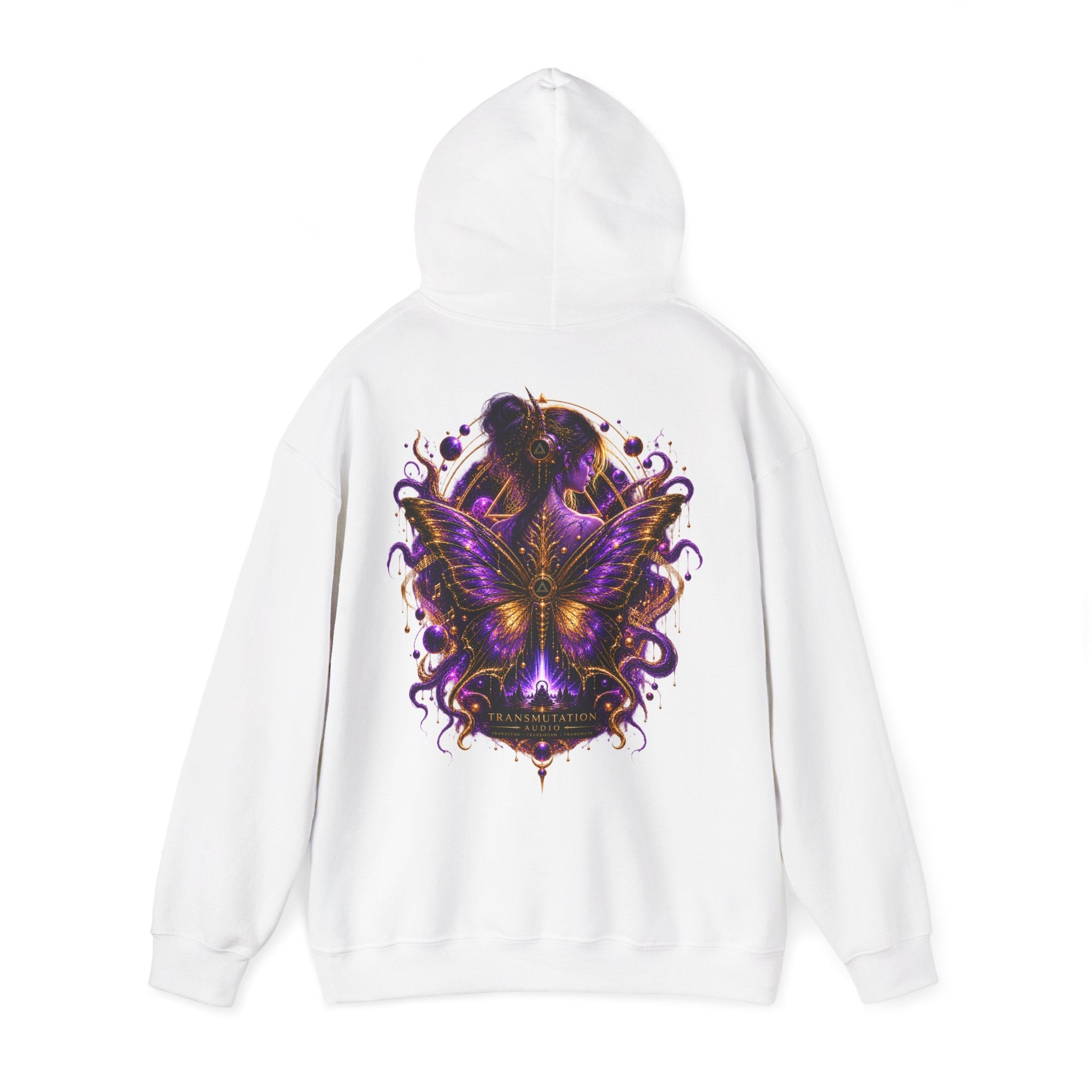 Butterfly Tranformation Hoodie — Purple Gothic Butterfly Backprint Sweatshirt