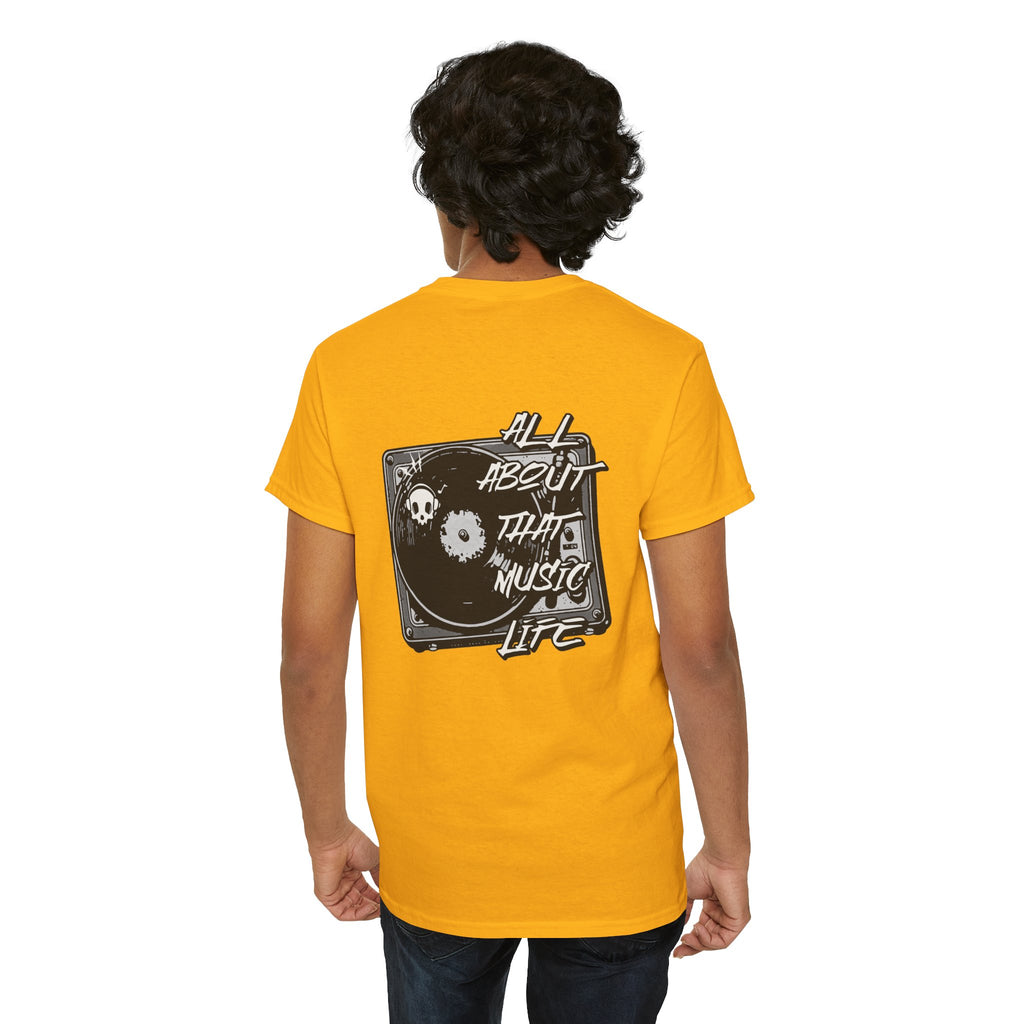 Music Life T-Shirt — "All About That Music Life" Turntable Tee