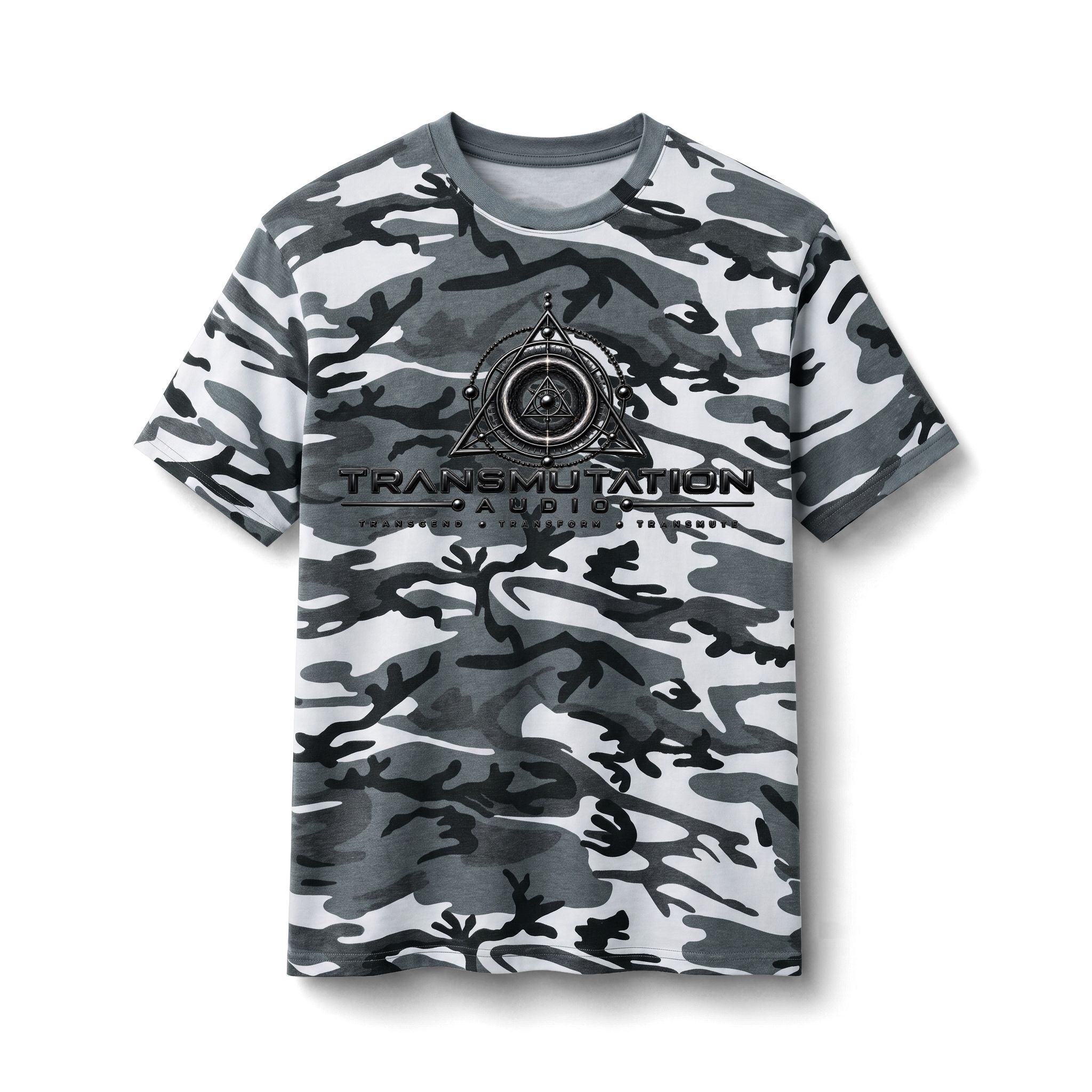 Camo Tee — 'Transmutation' Graphic Military-Style Cotton T-Shirt