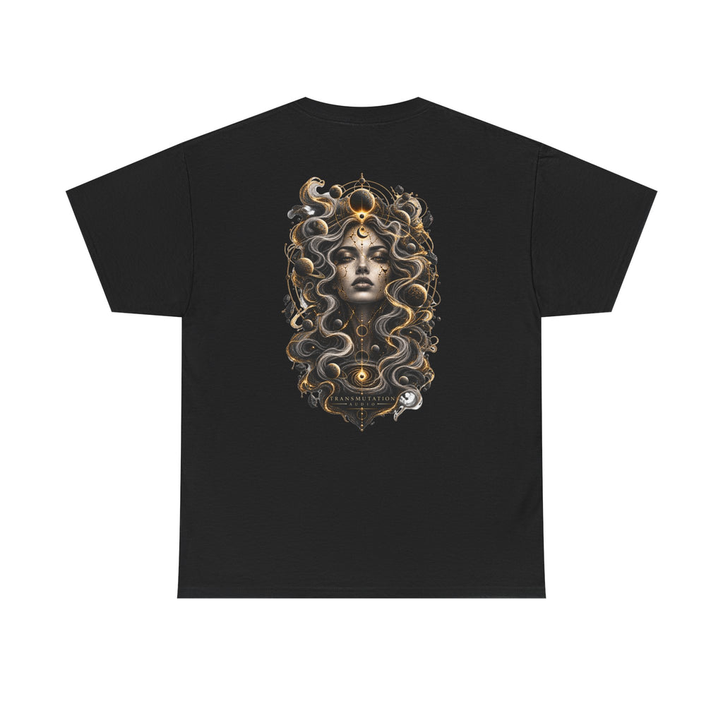 Medusa Mythology T‑Shirt — Gothic Medusa Art Tee (Snake Hair Portrait)