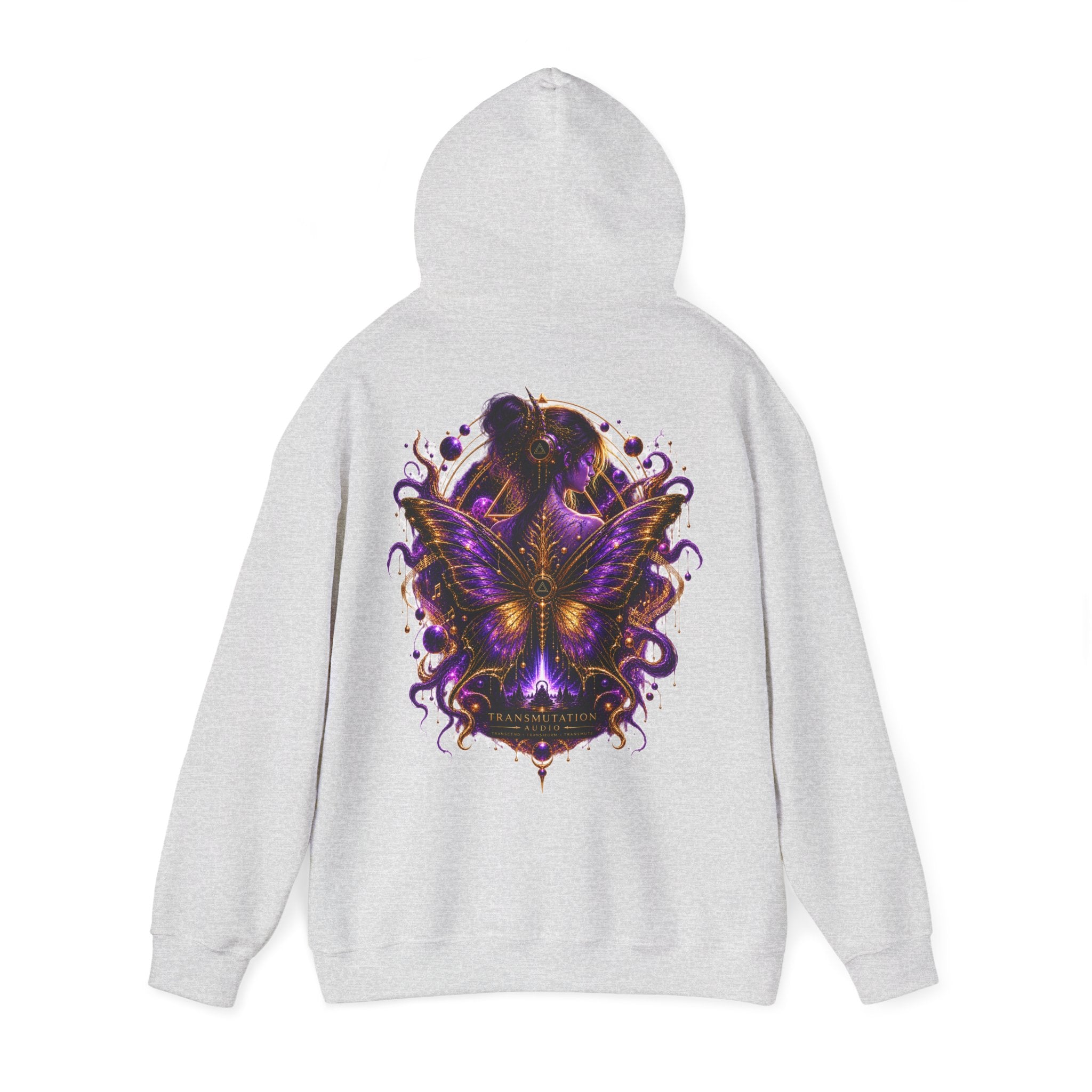 Butterfly Tranformation Hoodie — Purple Gothic Butterfly Backprint Sweatshirt