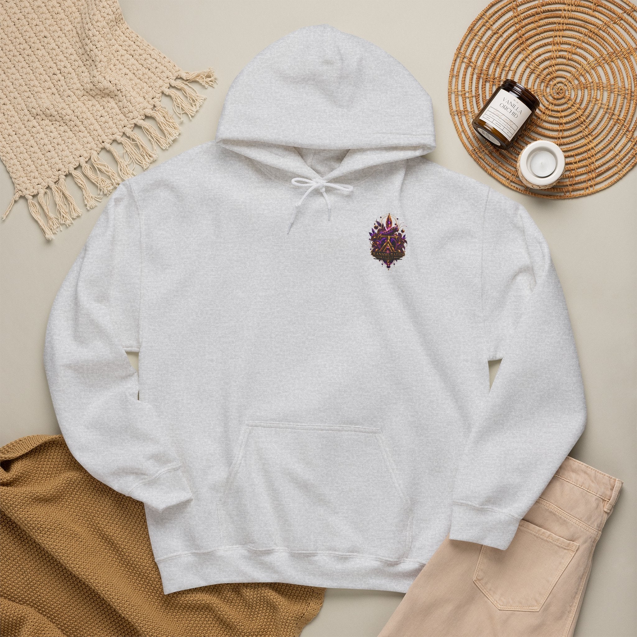 Transmutation Butterfly Hoodie — Mystical Purple Butterfly Graphic Sweatshirt