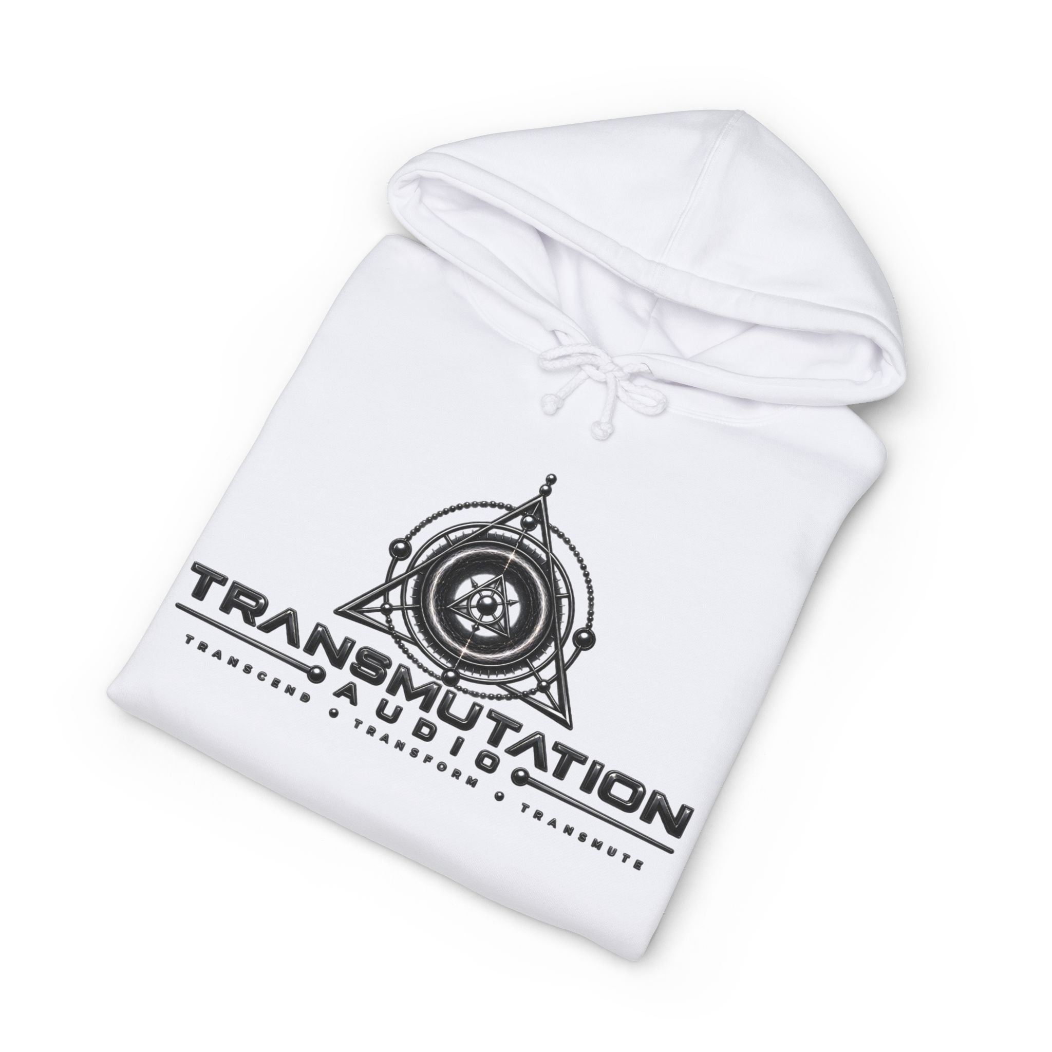 Transmutation Audio Logo Hoodie — Minimalist Music Brand Pullover