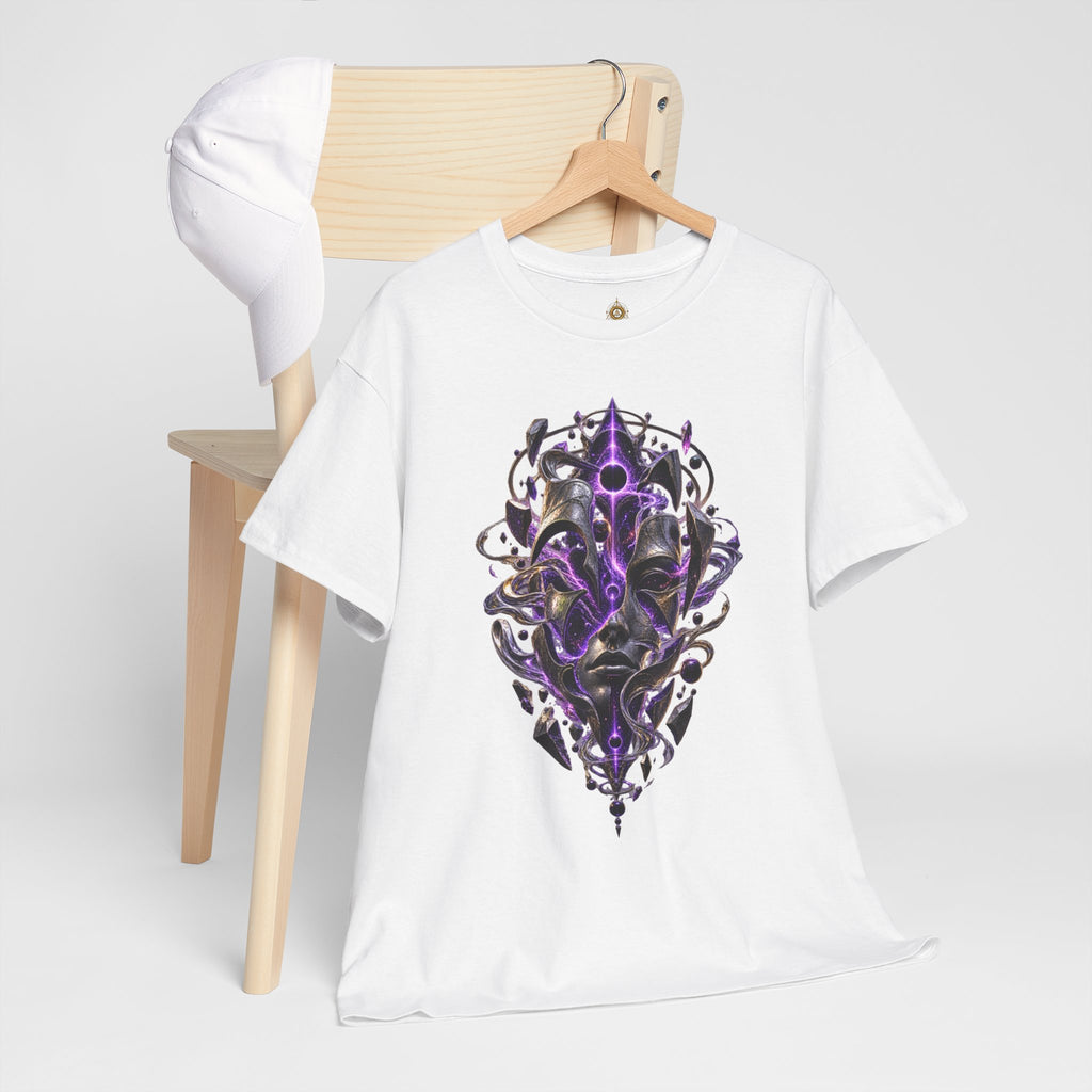 Gothic Occult T Shirt  Dark Mystical Graphic Tee  Purple Psychedelic Alternative Shirt
