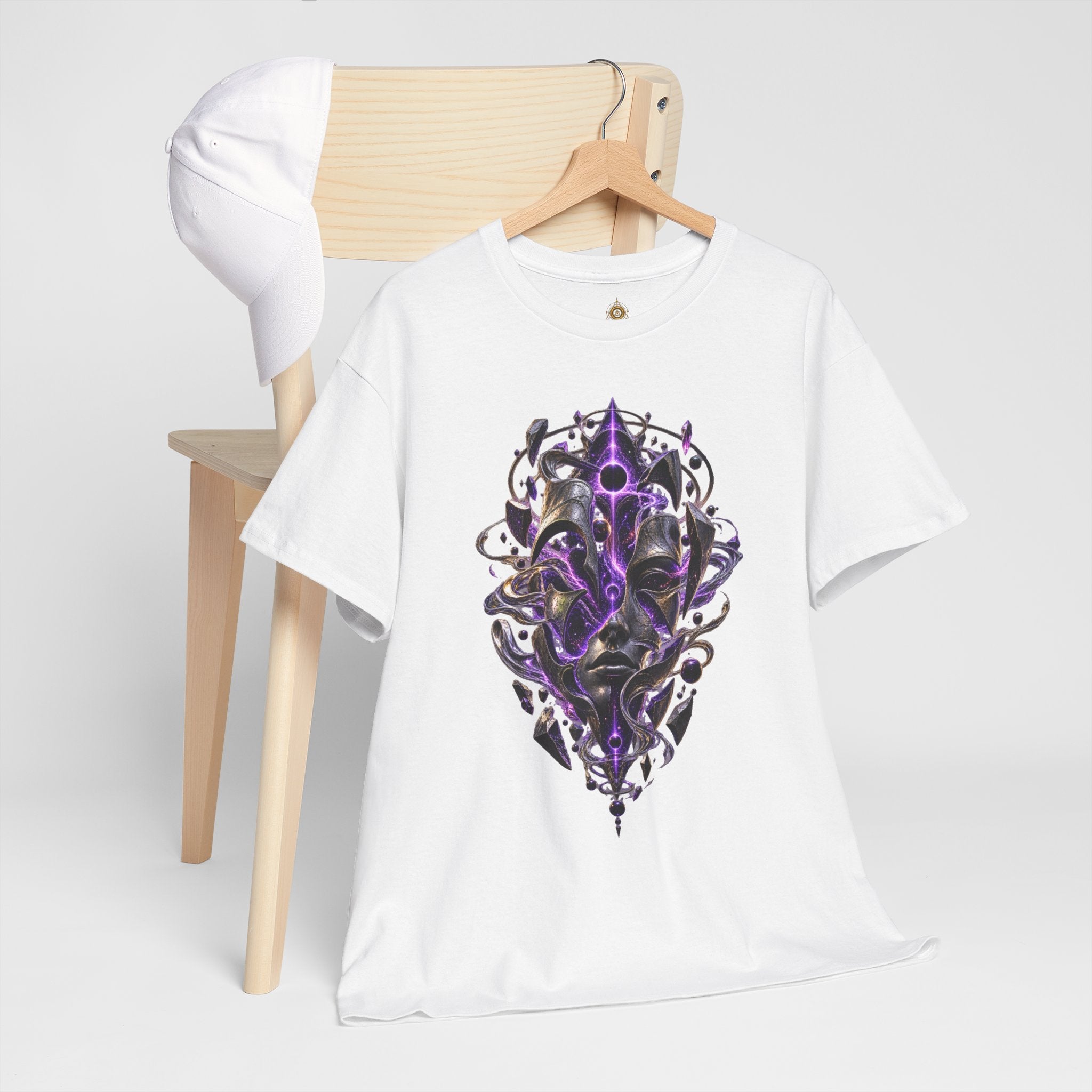 Gothic Occult T Shirt  Dark Mystical Graphic Tee  Purple Psychedelic Alternative Shirt