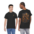 Graphic Tee — Dark Teddy Bear Night Scene with 'Little Monster' Back Print