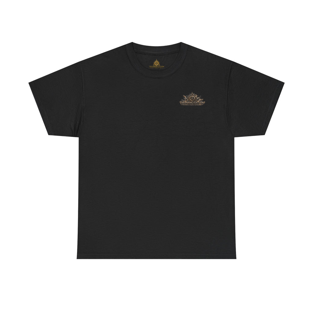 Medusa-Inspired Graphic Tee — Surreal Goddess Art Back Print