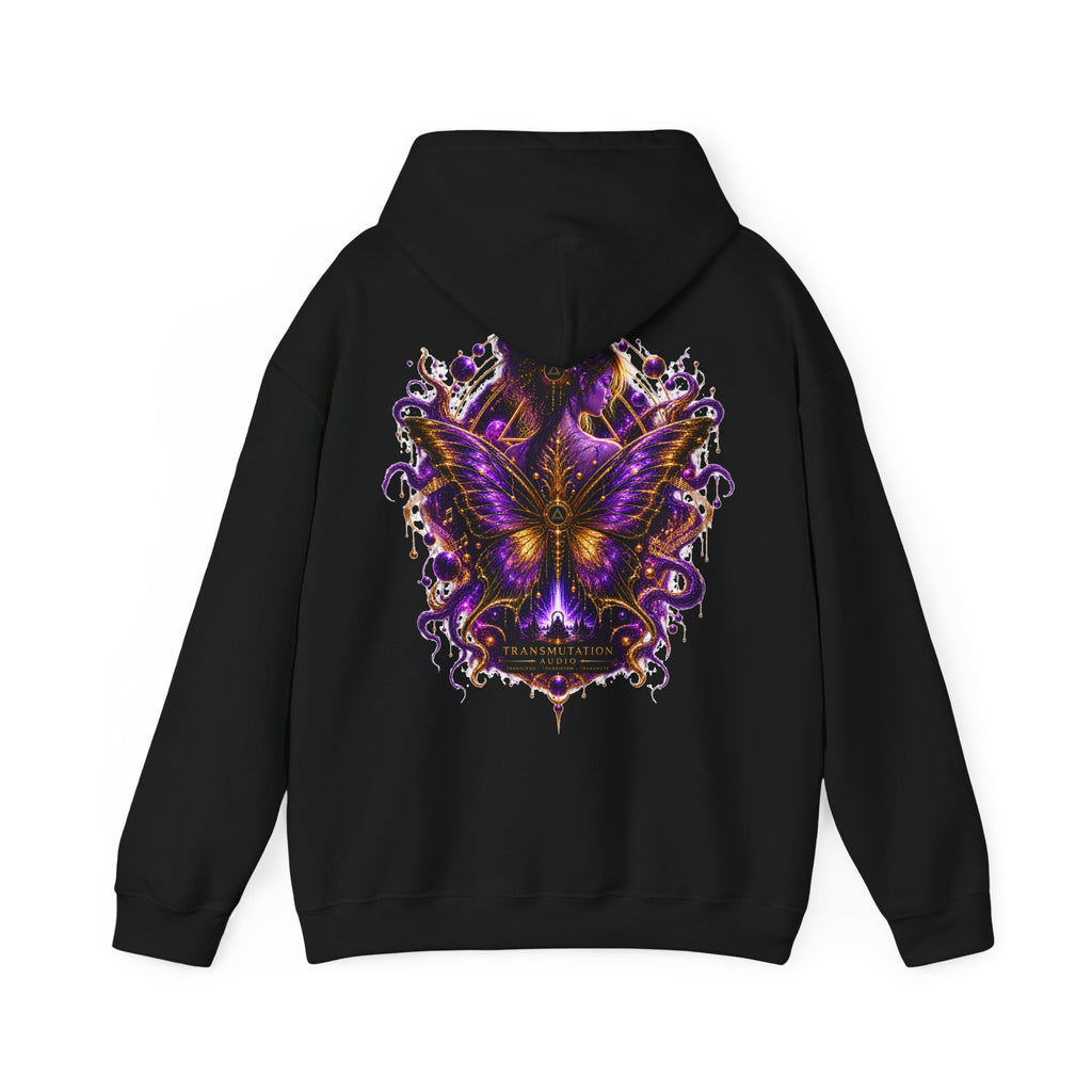 Butterfly Tranformation Hoodie — Purple Gothic Butterfly Backprint Sweatshirt