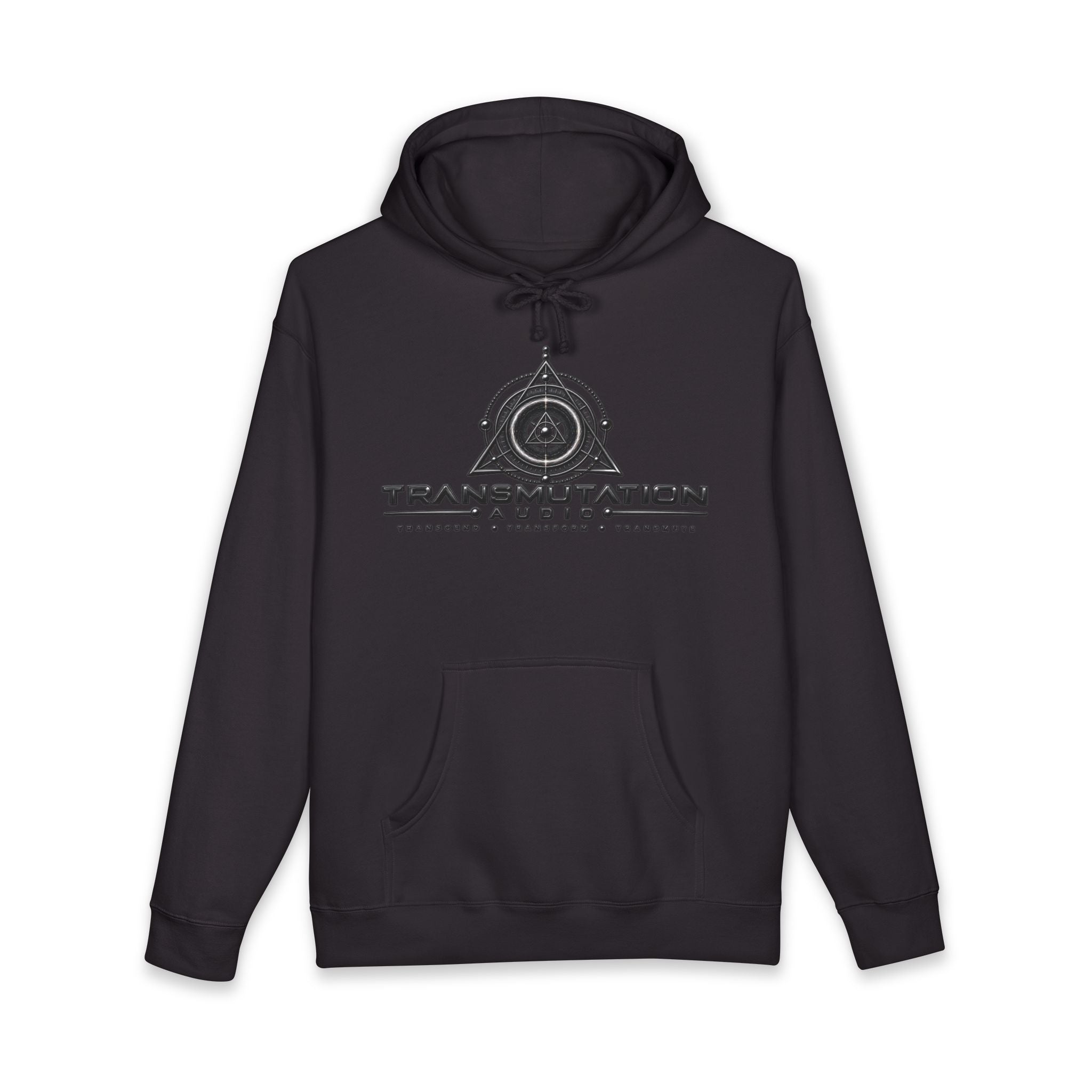 Transmutation Audio Logo Hoodie — Minimalist Music Brand Pullover