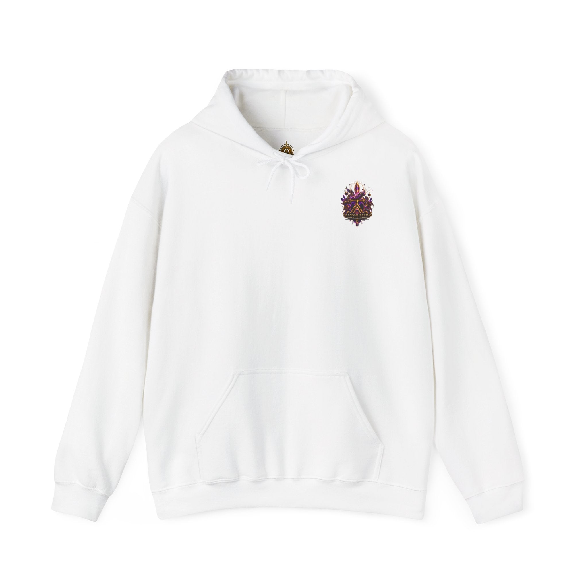 Butterfly Mandala Hoodie — Purple Gold Decorative Butterfly Back Print