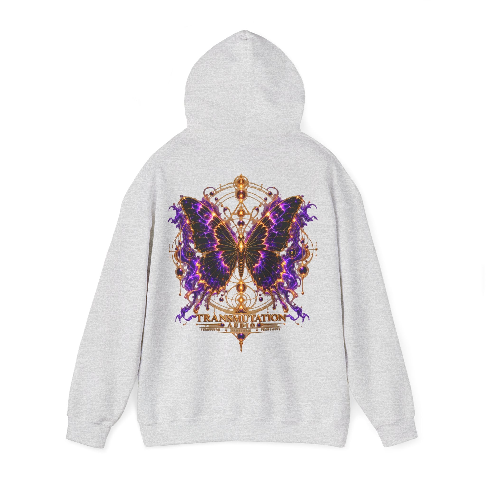 Butterfly Transformation Hoodie — Purple Gothic Metamorphosis Sweatshirt