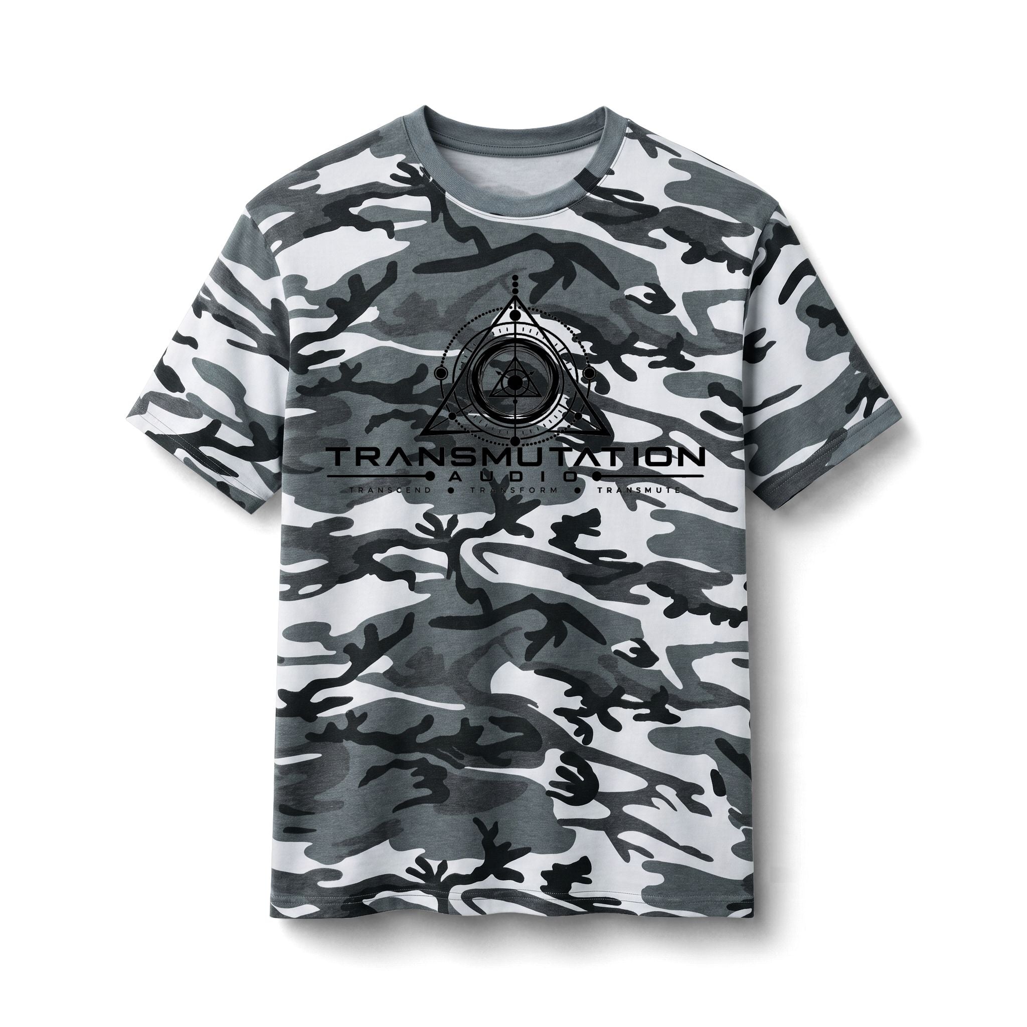 Camo Tee — Transmutation Scientific Logo Graphic