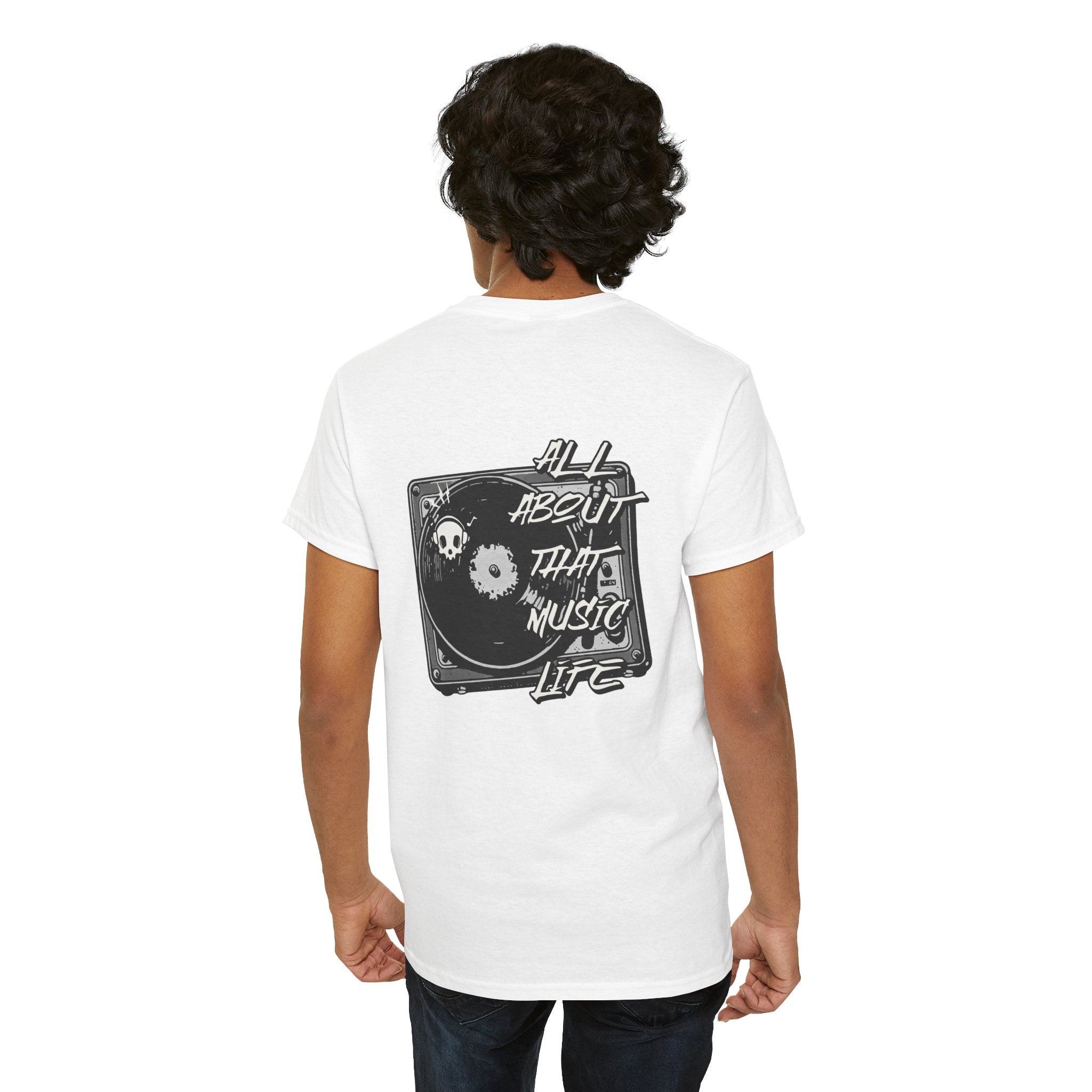 Music Life T-Shirt — "All About That Music Life" Turntable Tee