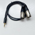 3.5mm to Dual XLR Cable