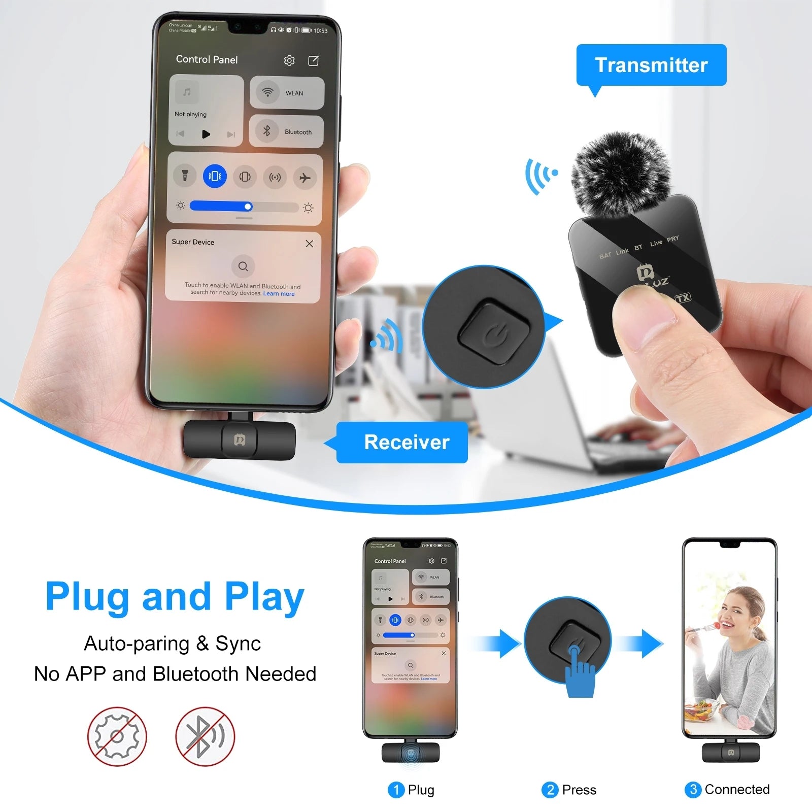Dual Wireless Lavalier Mic